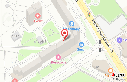 Мужская парикмахерская СуперМен на Новокрюковской улице на карте