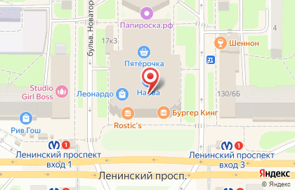 Ресторан быстрого питания KFC на Ленинском проспекте на карте
