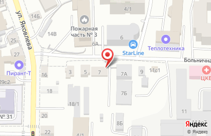 Автостоянка в Томске на карте