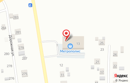 Супермаркет Метрополис в Кургане на карте