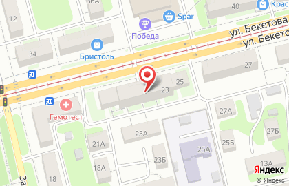 Диализный центр Нефролайн на улице Бекетова на карте