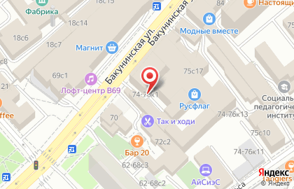 ООО Ланит-норд на Бакунинской улице на карте