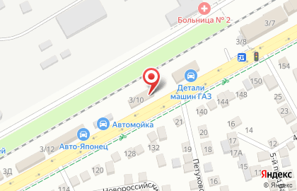 Пункт приема металлолома Юг Металл на ​Новороссийской на карте