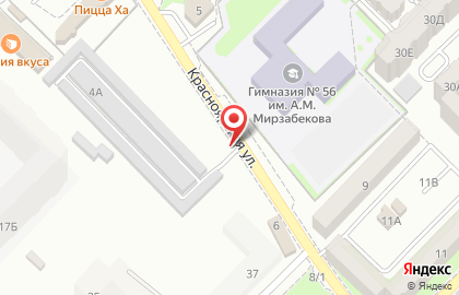Автостоянка на Красноярской улице на карте