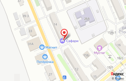 Гостиница Safari на карте