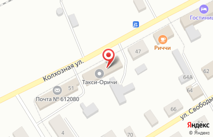 Супермаркет Морозко на Колхозной улице на карте