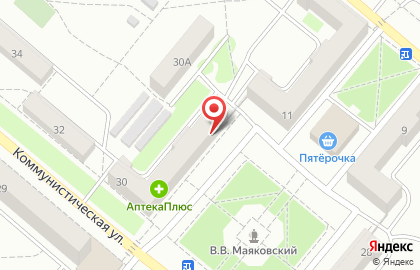 Фирма по установке натяжных потолков Алфавит на Коммунистической улице на карте