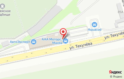 Автосалон Mazda на улице Текучева на карте