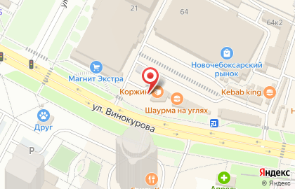 Кондитерская Коржик на улице Винокурова на карте