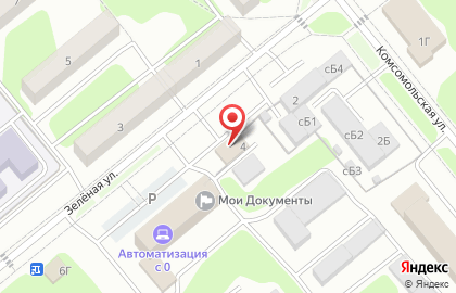Аварийно-диспетчерская служба на Зелёной улице на карте
