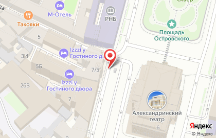Парковка Санкт-Петербурга на метро Невский проспект на карте