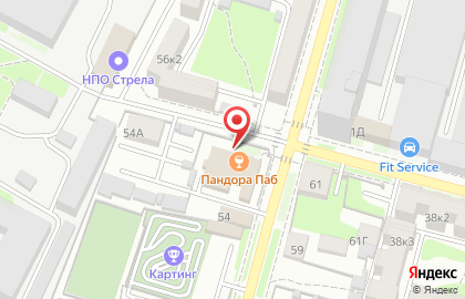 Лаундж-кафе Pandora pub на карте