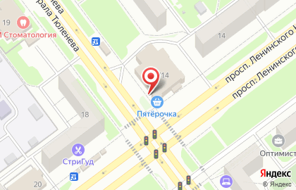 Банкомат СберБанк на проспекте Ленинского Комсомола, 16 на карте