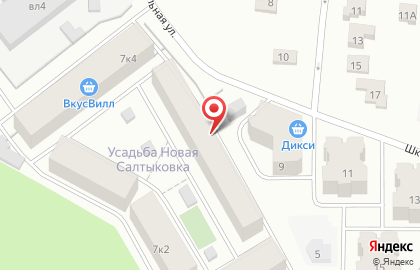 Усадьба Новая Салтыковка, ООО ХАНТ-ХОЛДИНГ на Школьной улице на карте