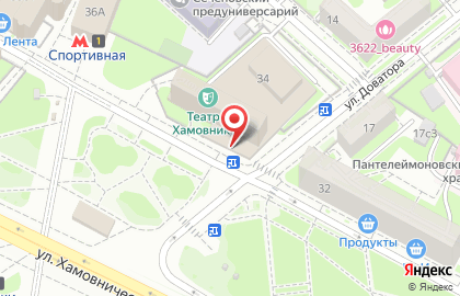 Гостиница Юность в Москве на карте