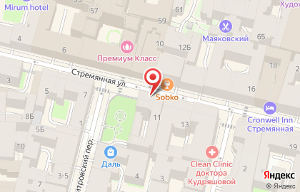 Магазин красоты Cosmotheca в Центральном районе на карте