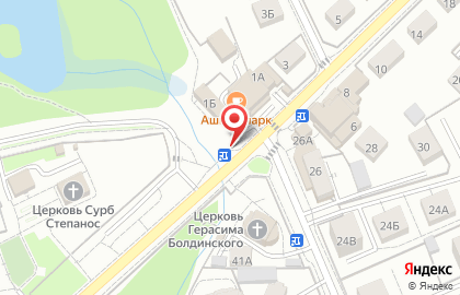 Продовольственный магазин Лэар в Ленинградском районе на карте