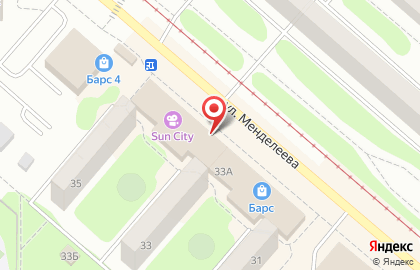 Кафе Рокнроллы на улице Менделеева в Нижнекамске на карте