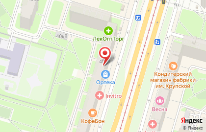 Ортопедический салон ОРТЕКА на Приморской на карте