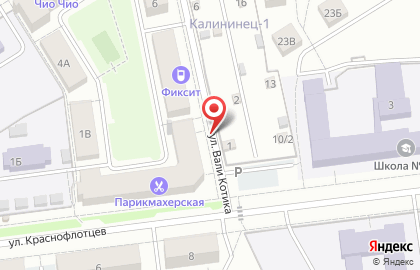 Семерка на улице Краснофлотцев на карте