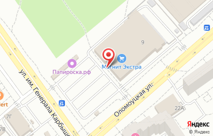 Банкомат СберБанк на Оломоуцкой улице, 9 на карте
