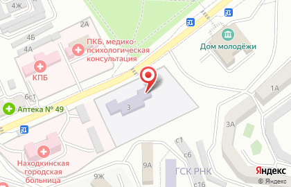 Детский сад №7 на улице Дзержинского на карте