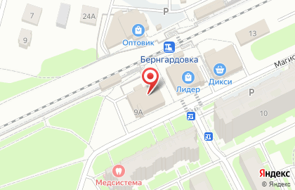 Лидер на Магистралиной улице на карте