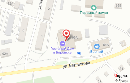 Универсам Верный в Боровске на карте
