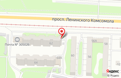 Проект Свежий Хлеб киоск по продаже кондитерских и хлебобулочных изделий на проспекте Ленинского Комсомола на карте