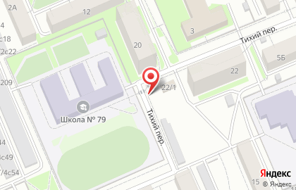 Продуктовый магазин в Тихом переулке 22/1 на карте