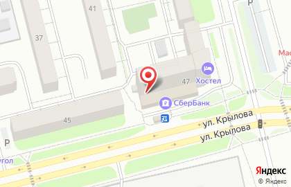 СберБанк на улице Крылова на карте