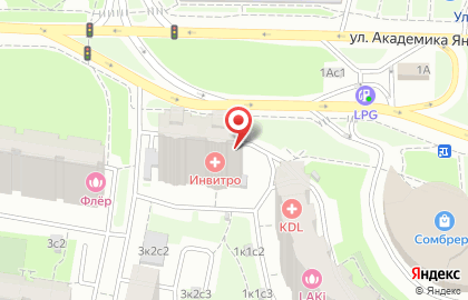 СЦ "Рестарт" на улице Академика Янгеля на карте