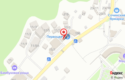 Мясная лавка в Хостинском районе на карте