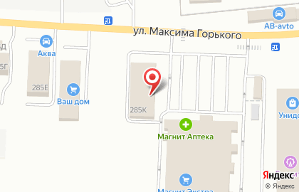 Магазин Askona на улице М.Горького на карте
