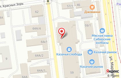 Магазин Домашний клуб в Омске на карте