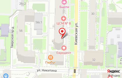 Парикмахерская Вероника на Киевской улице на карте