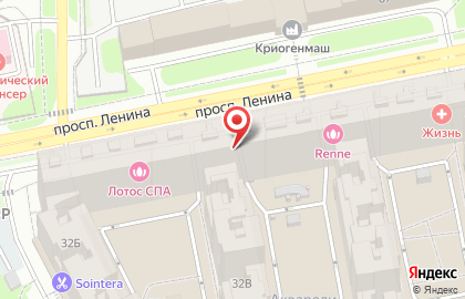 Магазин мясной продукции на проспекте Ленина на карте