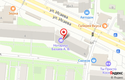 Нотариус Базаева Е.В. на карте