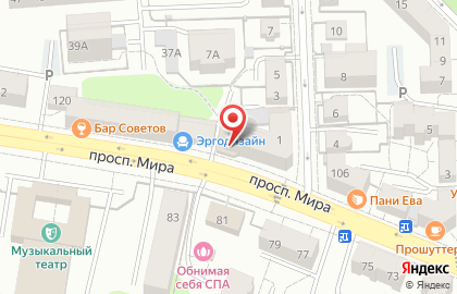 Салон мебели Долис в Центральном районе на карте
