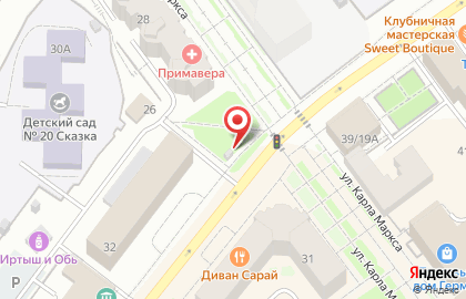 Магазин цветов на Комсомольской на карте