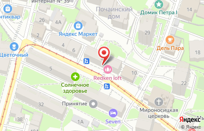 Магазин Табакофф в Нижегородском районе на карте