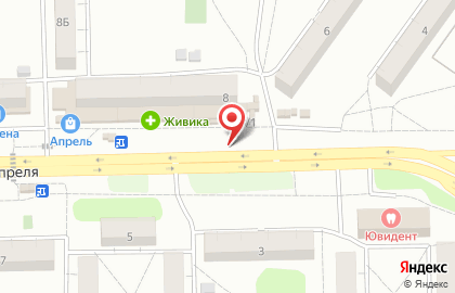 Киоск фастфудной продукции, Советский округ на улице 22 Апреля на карте
