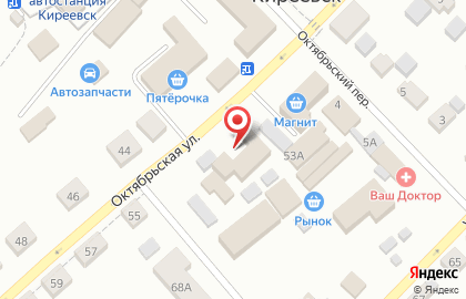 Парикмахерская Комильфо на Октябрьской улице на карте