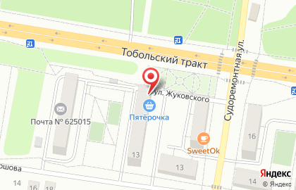 Совкомбанк в Тюмени на карте