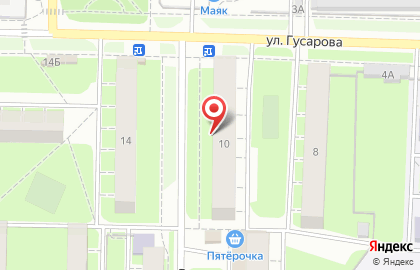 Служба заказа товаров аптечного ассортимента Аптека.ру на улице Гусарова на карте