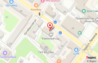 Советский районный суд в Советском районе на карте