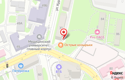 Кафе-пекарня Покровские пекарни на улице Курашова на карте