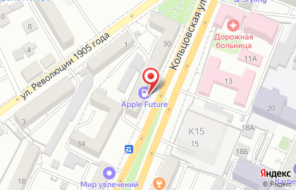Светодиод на Кольцовской улице на карте