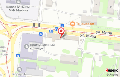 Киоск по продаже фруктов и овощей в Новосибирске на карте