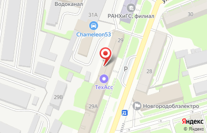 Ковчег в Великом Новгороде на карте